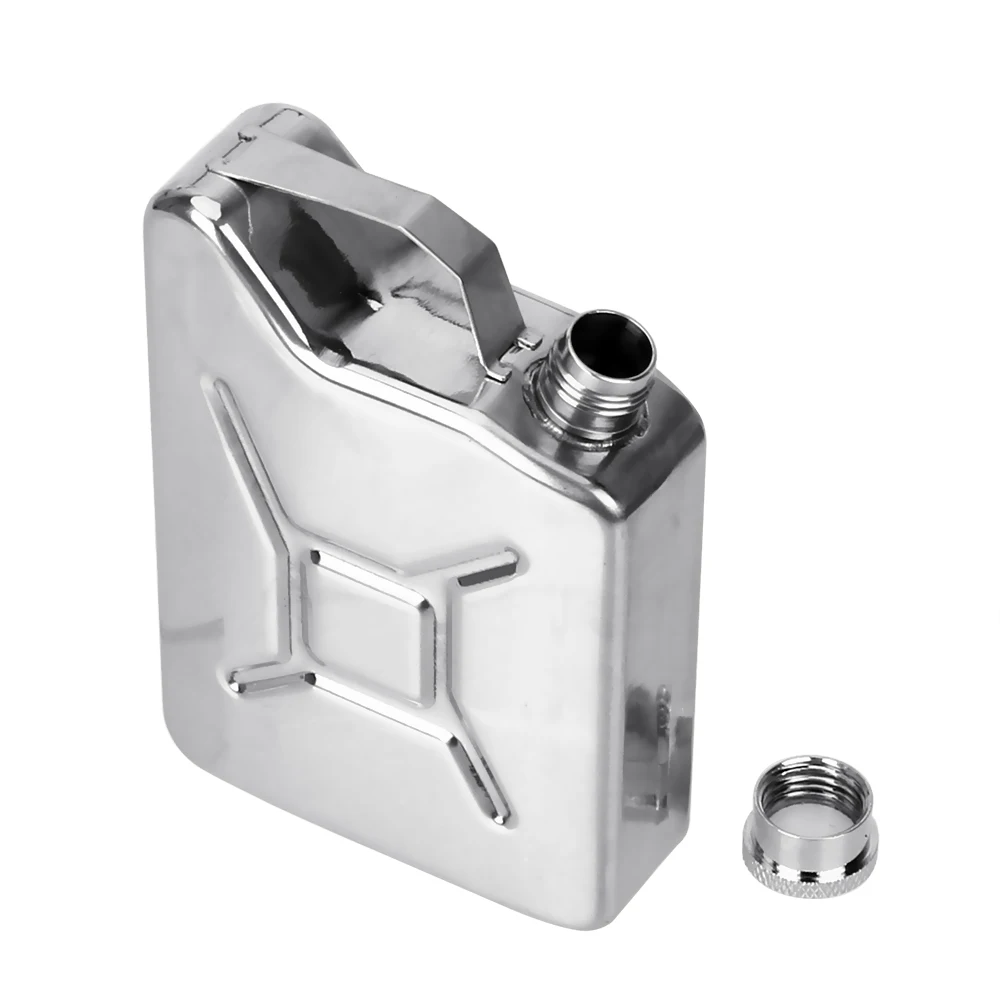 Alcohol Wine Container Gasoline Bucket Style Portable Whisky Vodka Bottle Kit Hip Flasks 5oz Stainless Steel For Party Bar Home