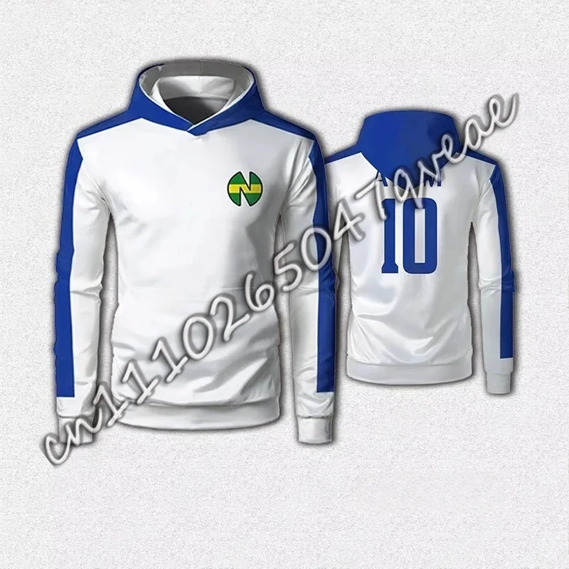 Anime Nankatsu Captain Tsubasa Hoodies for Children Autumn Winter Long Sleeve Sweatshirt Casual Pullover Sports Kids/Adult Tops