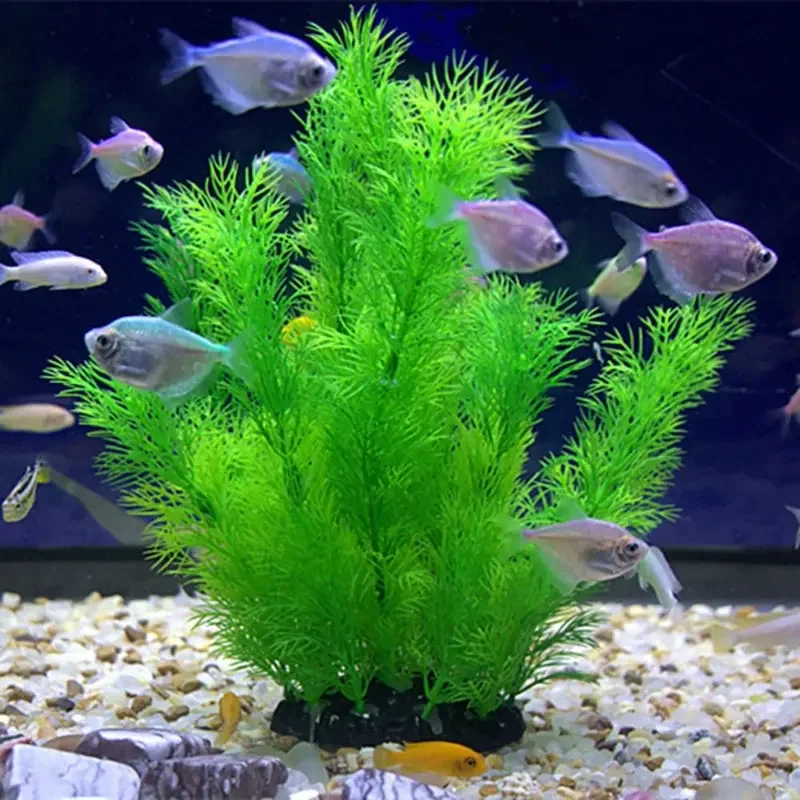 Artificial Aquarium Decor Plants Underwater Water Grass Aquatic Plastic Plants For Fish Tank Aquarium Decorations