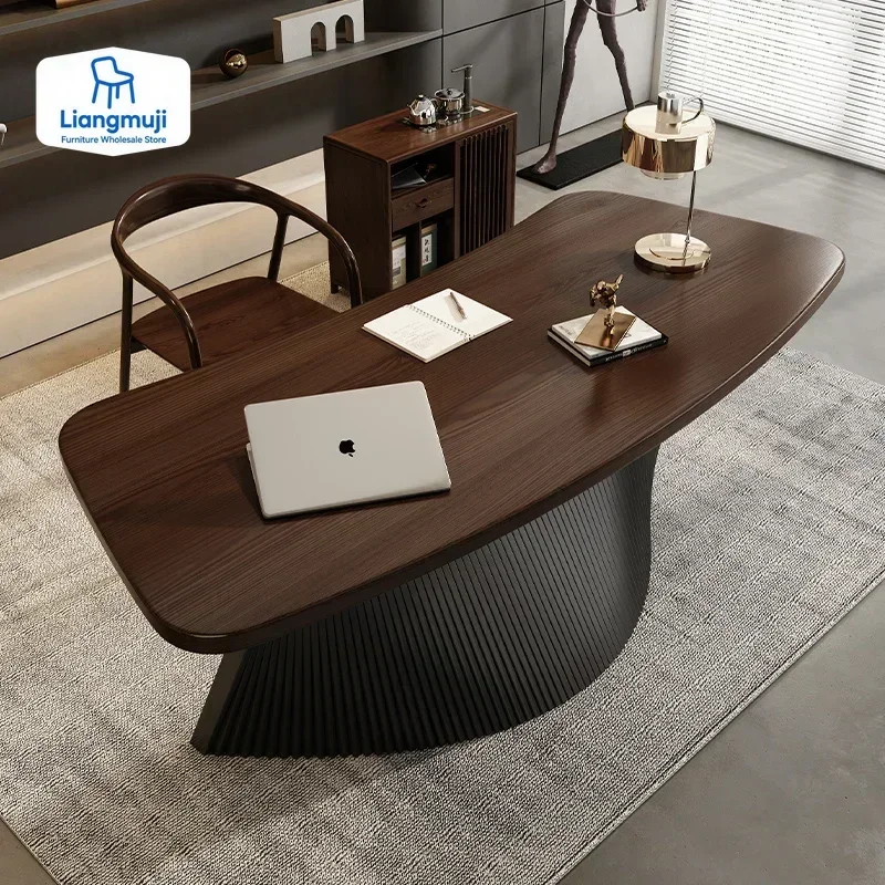 Asthetic Manager Executive Desk Modern Luxury Designer Workstation Office Table Conference Black Mesa De Escritorio Home Office