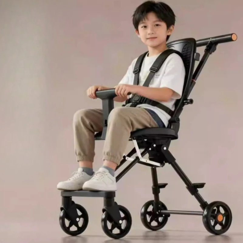 Baby Strollers Compact Stroller Lightweight Stroller Travel Trolleys for Babies Folding Four-Wheel Baby Cart for Travel Airplane