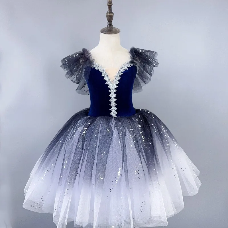 Ballet Performance Tutu Dress Girls Dance Wear Outfit Children Stage Clothing Fashion Ballet Dresses Princess Vestido Kids