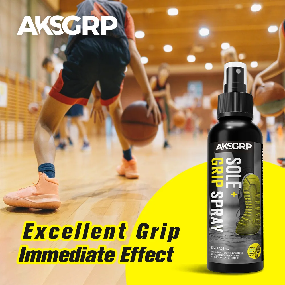 Basketball Shoe Grip Spray - Improve Sole Traction & Court Grip - Rejuvenate & Elongate Sneaker Life -for Various shoes,120ml