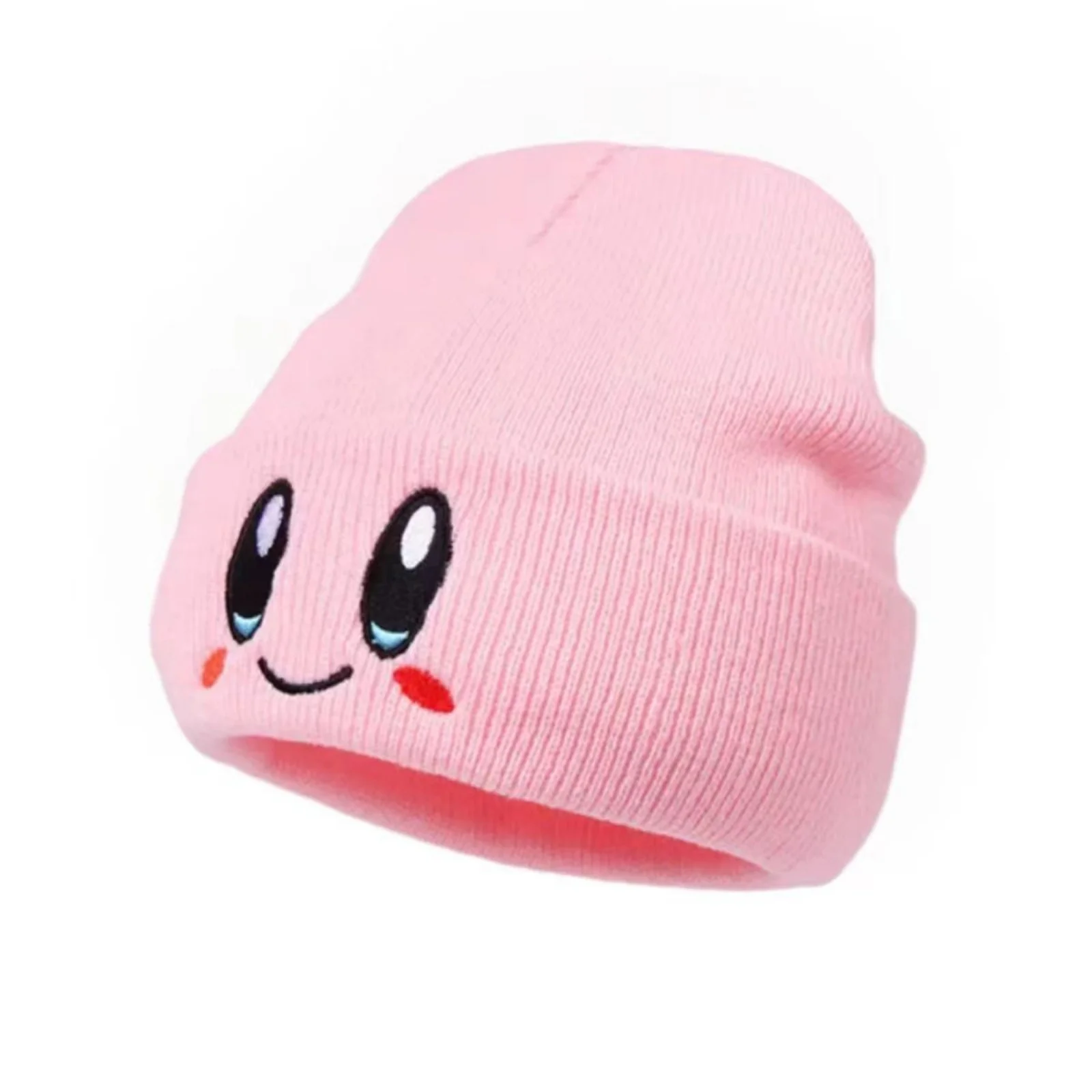 Big Eye Embroidery Elasticity Beanies Women's Cartoon Knitted Skull Caps Winter Warm Hip Hop Hats Men Crimping Melon Leather Hat