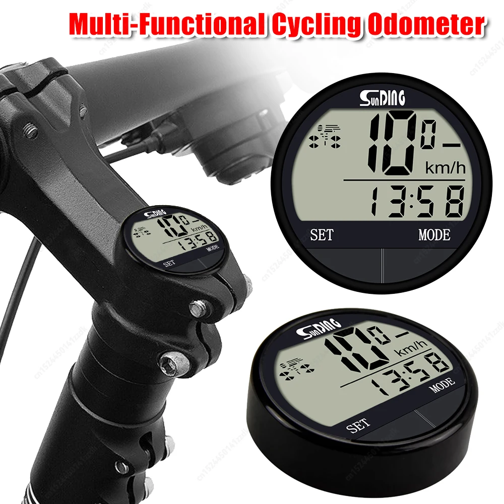 Bike Computer LED Digital Bicycle Speedometer Odometer with Screen Cycling Computer Waterproof for Men Women Teens Bikers Outdoo