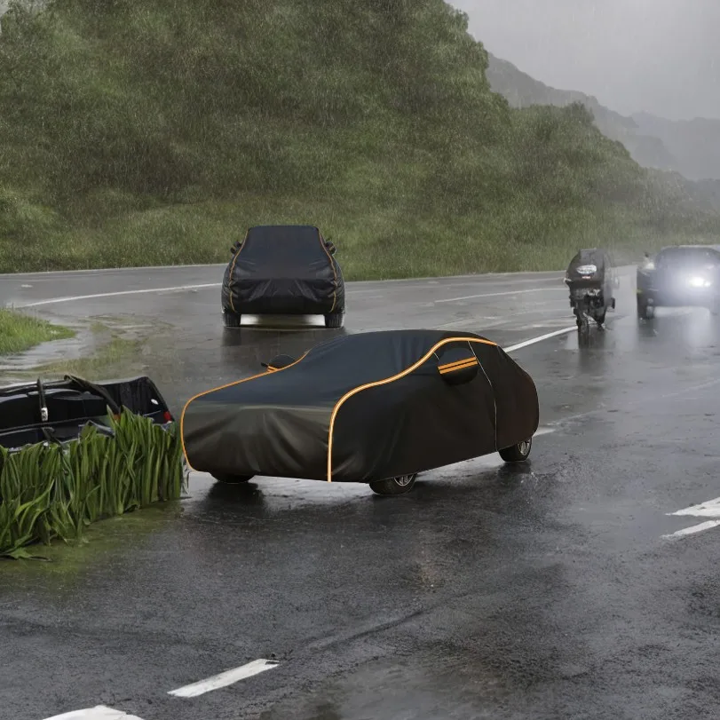 Car Cover Oxford Cloth Single-layer Car Cover Suitable For All Seasons