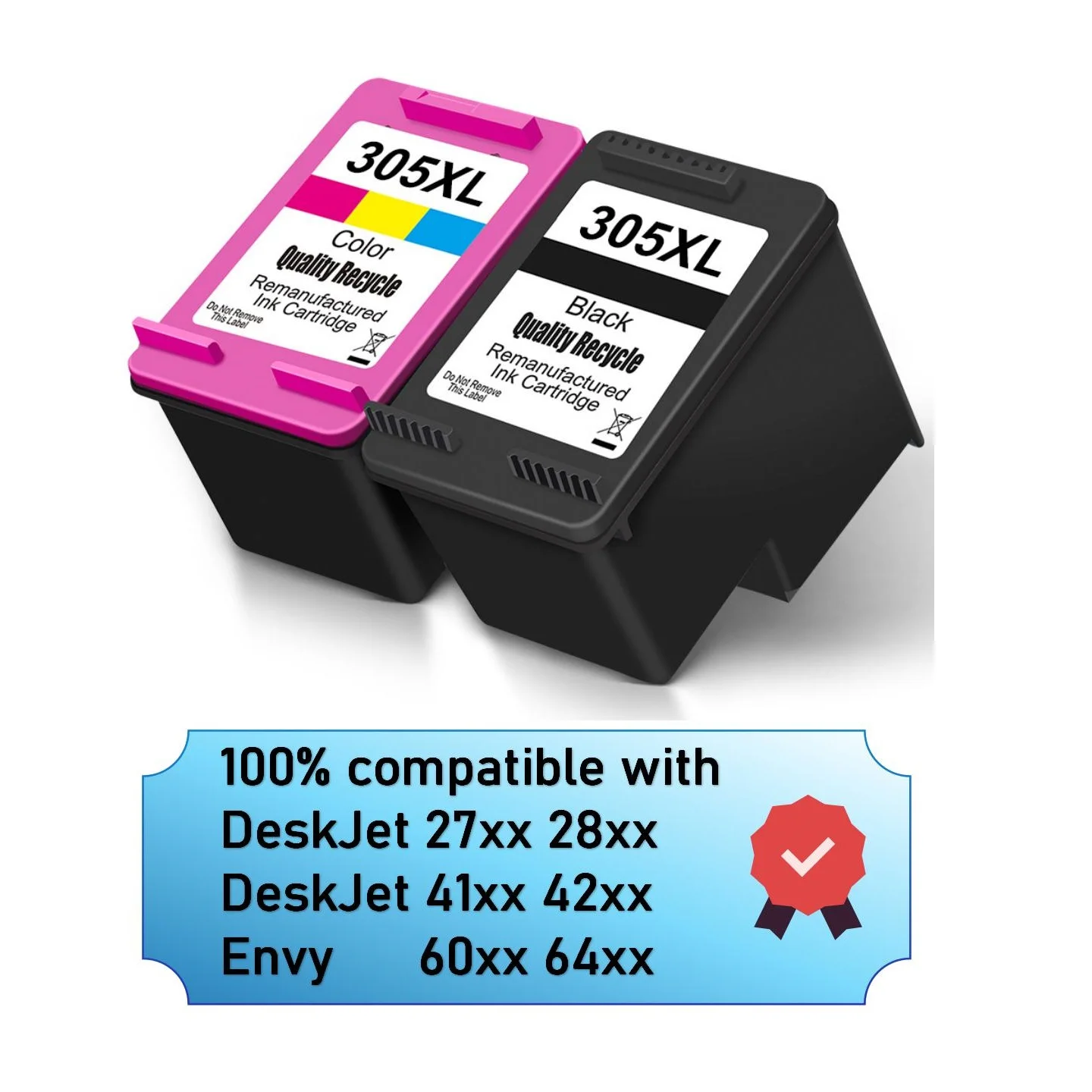 Cartridge hp 305 XL High Yield Replacement for hp 305XL Ink Cartridge Black Tri-Color Work With printer Deskjet / Envy