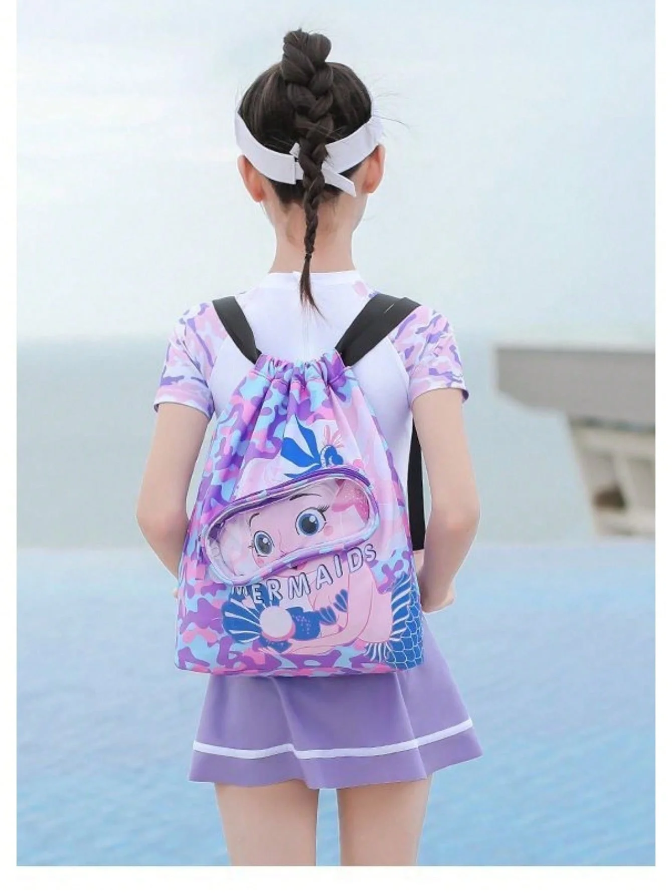 Children's Swimming Bag Dry-Wet Separation Waterproof Backpack For Swimming Beach Storage Sports Dual Shoulder Bag