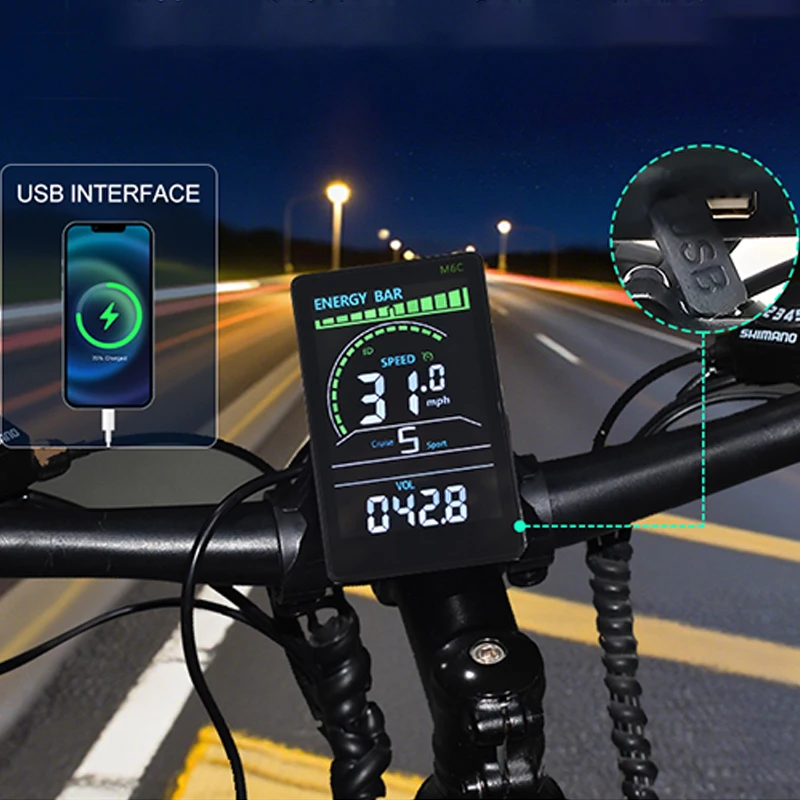 Ciclocompuador Ciclismo Electric Bike Display Scooter Display Bike Computer LCD Screen Screen For Bike Bicycle Speedometer