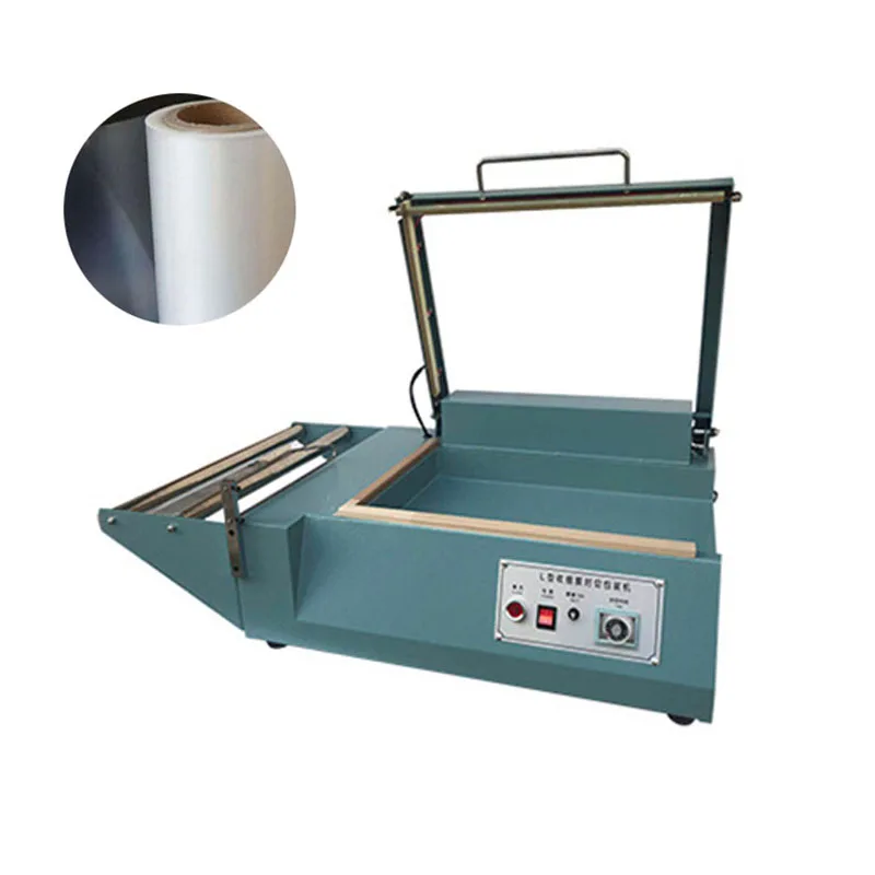 Commercial Film Sealer Manual L Shape Plastic Bags Cutting Sealing Machine PVC PP POF Films Packing Machine Commercial Use