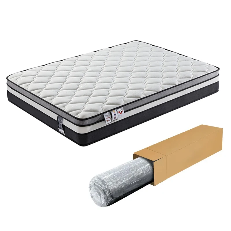 Customer Size Queen Memory Pocket Spring Compressed Foam Latex Cooling Sleep Massage Double Kids Bed Mattress