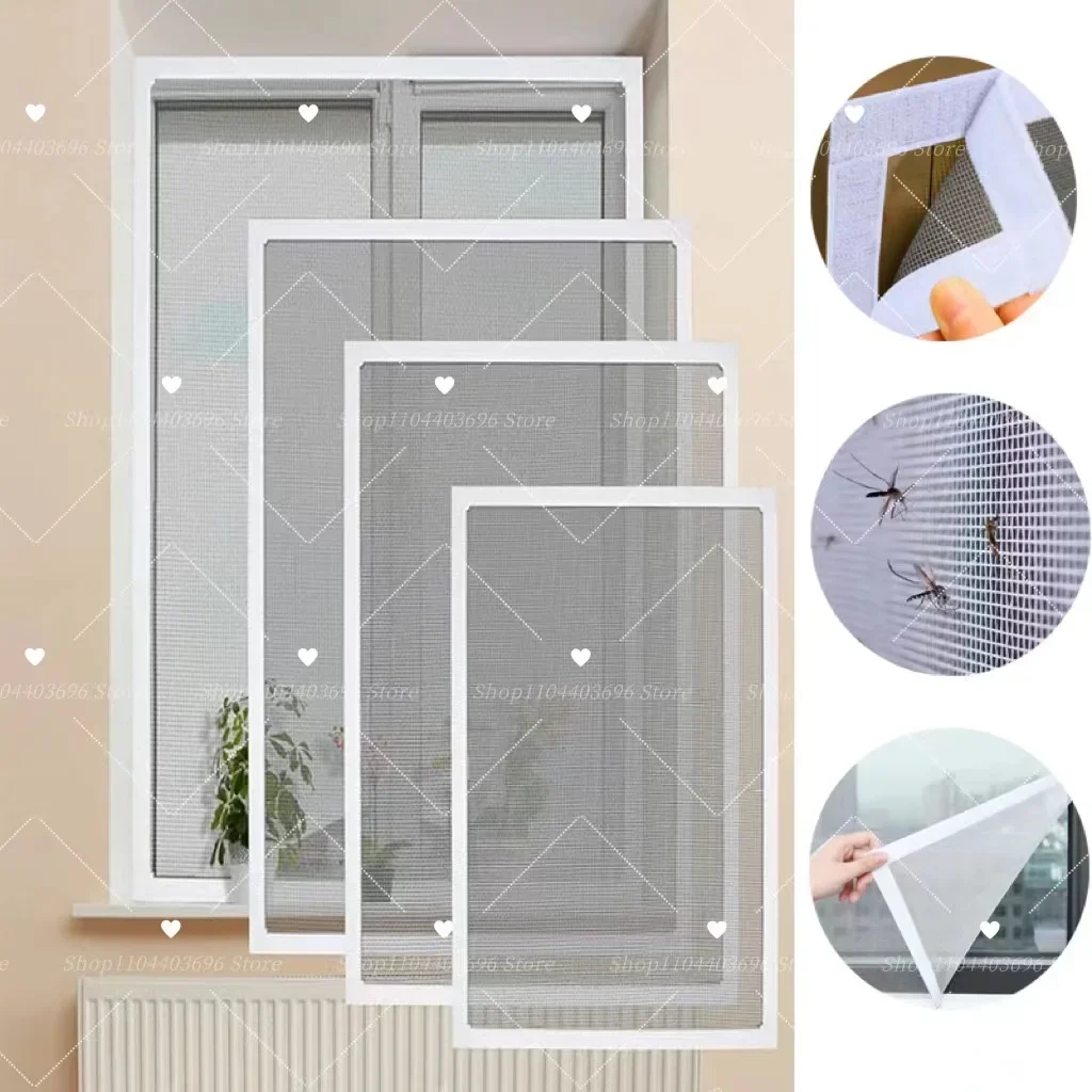 Customizable Size Window Mosquito Nets Insect Fly Screen Curtain Indoor anti-mosquito Fly Bug Mesh Mosquito Nets Insect Screen
