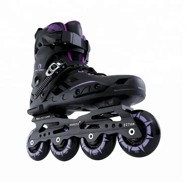 DF - Sporty Roller skates Adult men's and women's professional roller skates adult inline single row flat skates