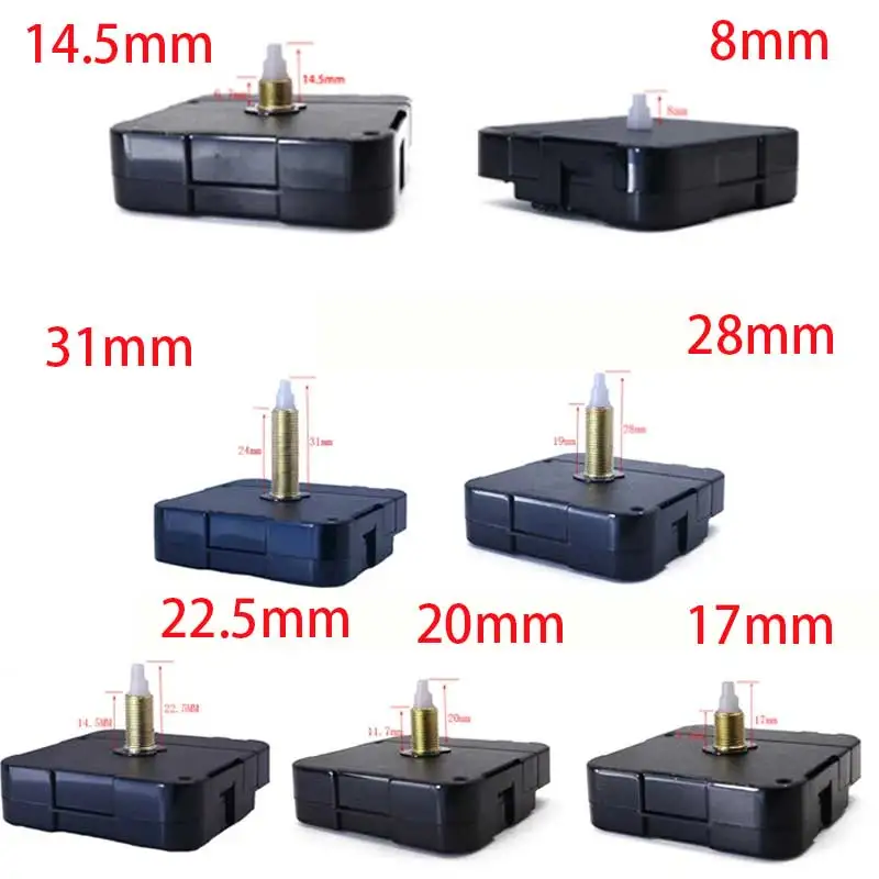 DIY Wall Clock Replacement Movement Parts Repair Quartz Time Hands Clock Motor 20mm Maximum Dial Thickness 31mm Shaft Length