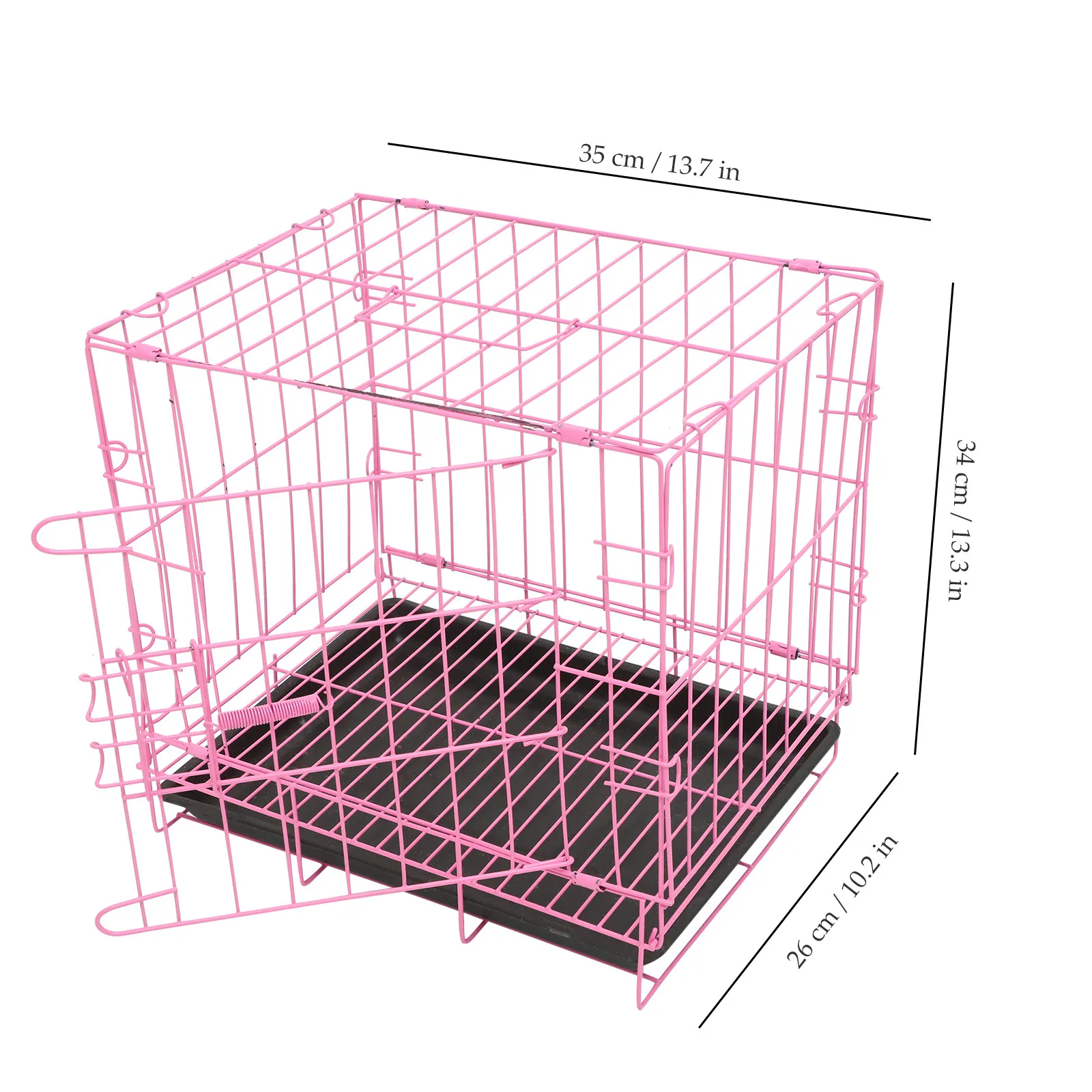 Dog Folding Cage Durable Steel Small Animal Carrier Indoor Crates Foldable Playpen Portable Kennel Pet Supplies