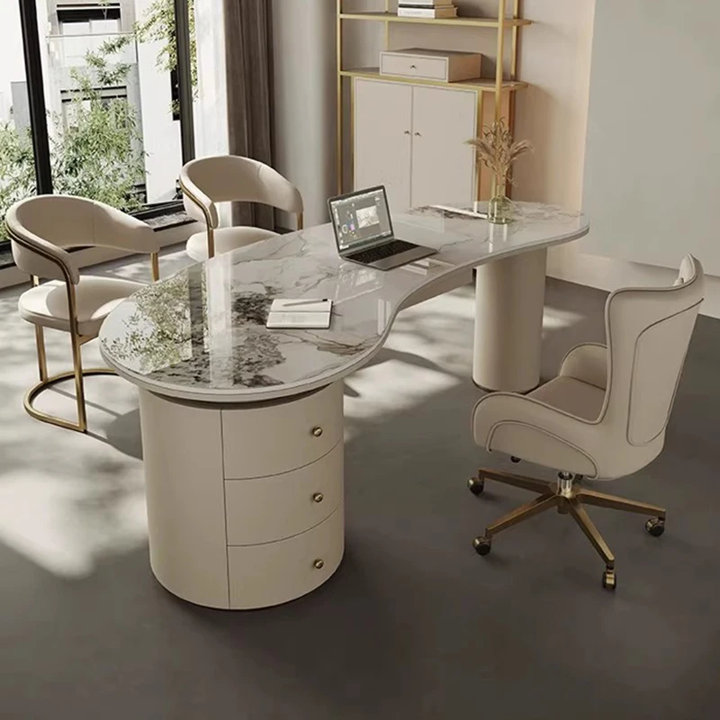 Drawer Fashion Office Desk Reception Executive Standing Conference Office Desk Computer Nordic Mesas Escritorio Home Furniture