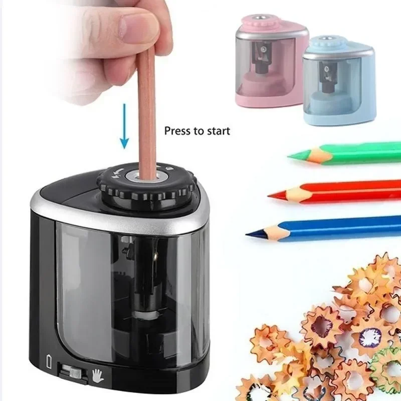 Electric Pencil Sharpener Automatic Touch Switch Pencil Sharpener School Office Classroom Stationary