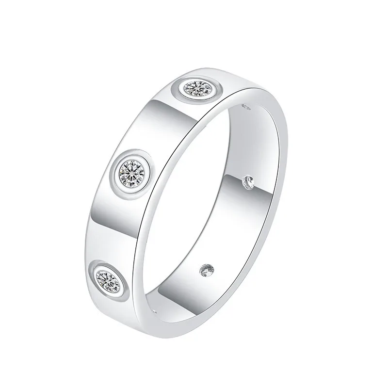 Excellent VVS1 D Color 3EX Moissanite Ring for Women Men s925 Sterling Silver Wedding Engagement Rings Couples Sets Jewelry