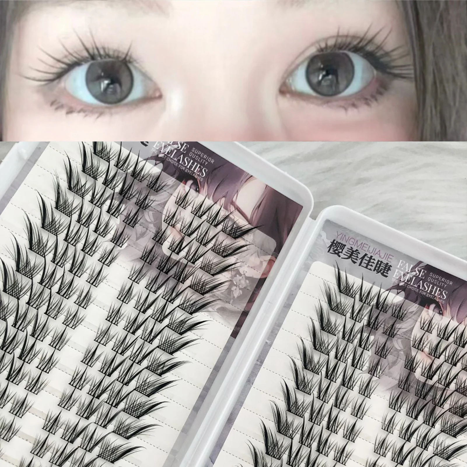 Eye Tail Lengthening False Eyelashes Individual Foxes Style Lashes Natural Cosplay Fake Eyelash Curling Wispy Eyelash Extension