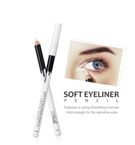 Eyeliner Pencil Makeup Women Long Lasting Waterproof Pigment Eye Liner White Eyeliner Pen Cosmetics 1-10 Pcs