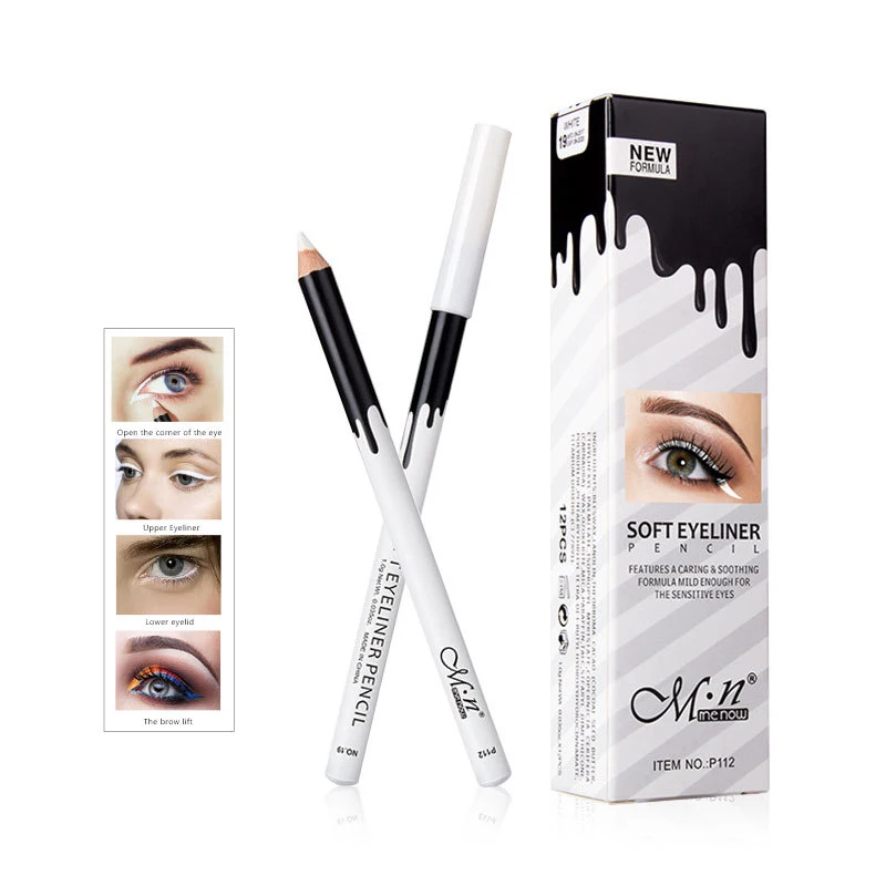 Eyeliner Pencil Makeup Women Long Lasting Waterproof Pigment Eye Liner White Eyeliner Pen Cosmetics 1-10 Pcs