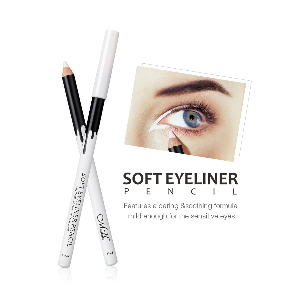 Eyeliner Pencil Makeup Women Long Lasting Waterproof Pigment Eye Liner White Eyeliner Pen Cosmetics 1-10 Pcs