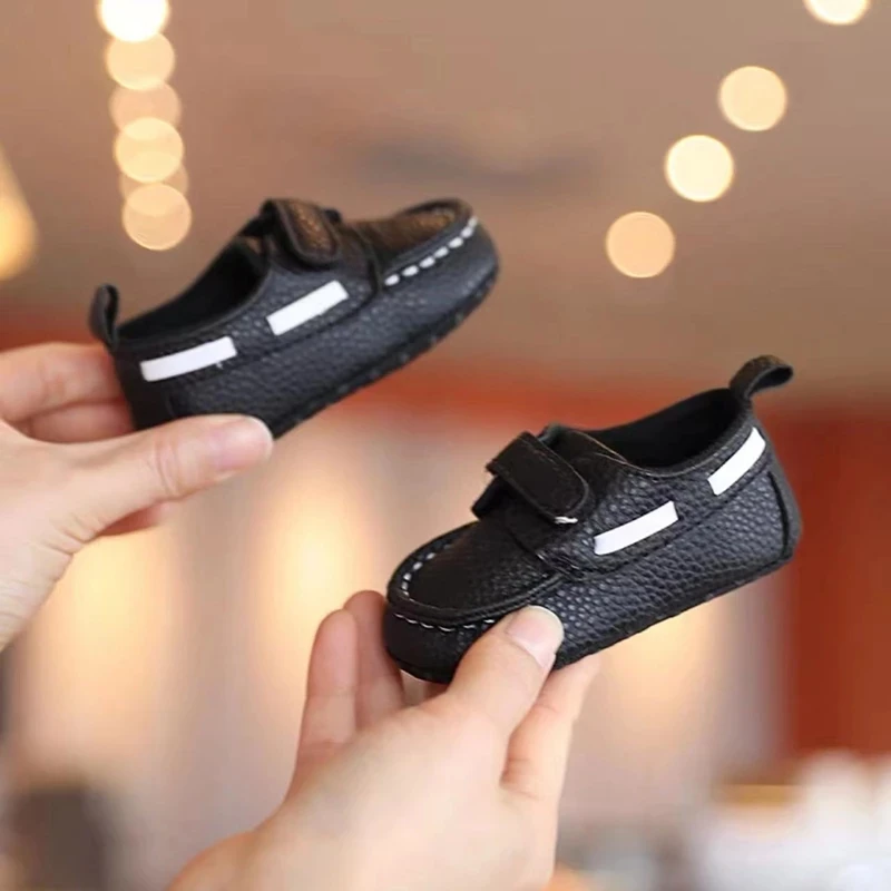 Fashion Baby Shoes Christening Baptismal Pu Leather Moccasins Infant Boys Girls 0-18Months
