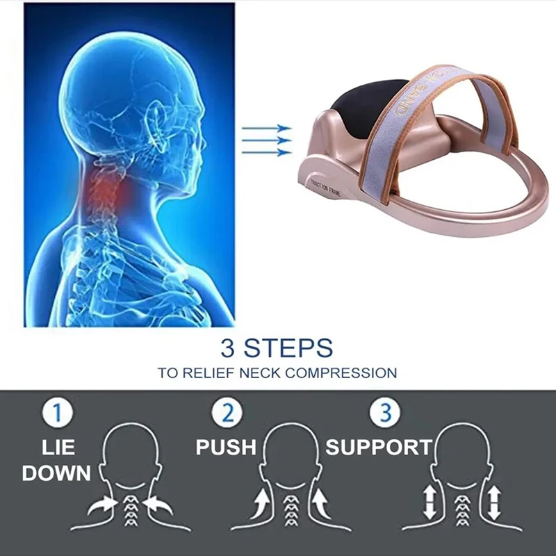 Filled Air neck massager health care Cervical Tractor Pillow Traction Posture Pump Relax Vertebra Orthopedic Stretch massage