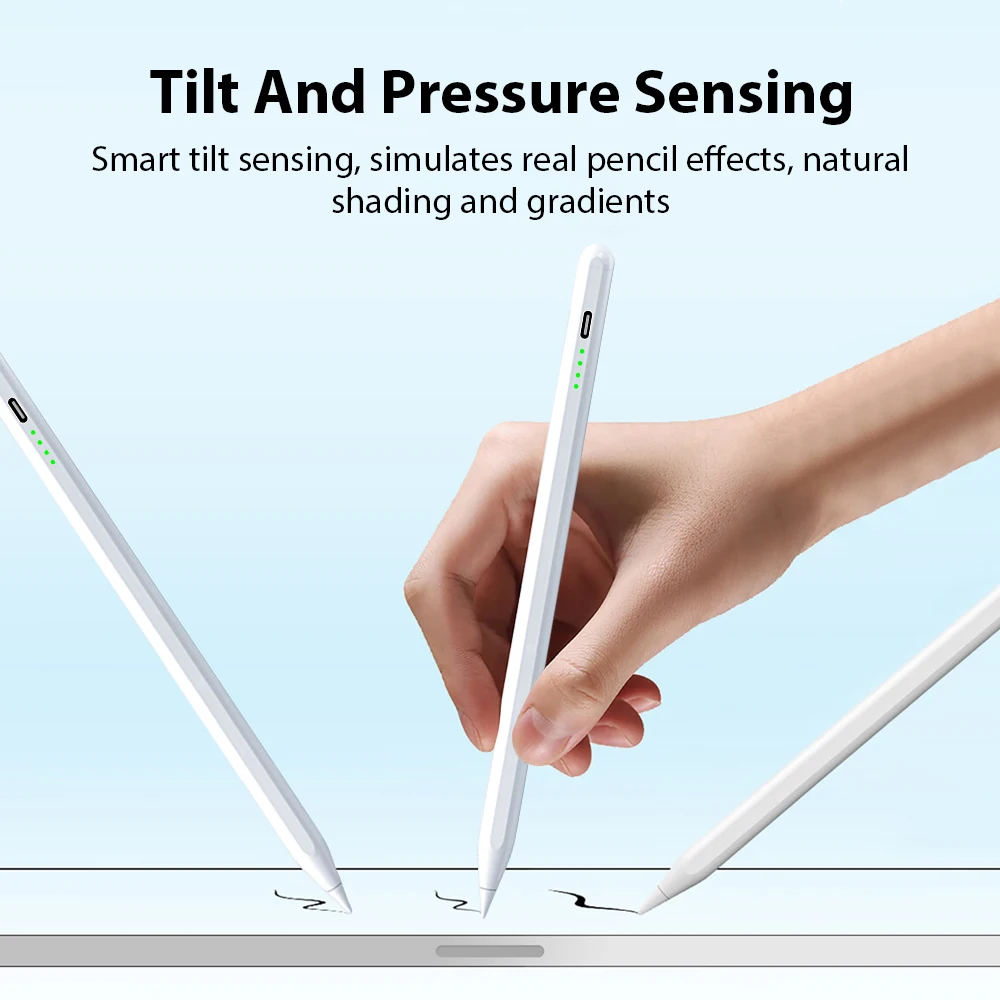 For Apple Pencil Stylus For iPad A16 Air 11 5 4 Pro 11th 13 12.9 M5 M4 M3 M2 Pens 10 9 8 10th 9th Generation Mini 7 6 Touch Pen