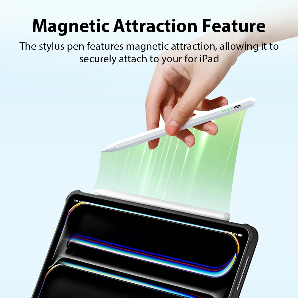 For Apple Pencil Stylus For iPad A16 Air 11 5 4 Pro 11th 13 12.9 M5 M4 M3 M2 Pens 10 9 8 10th 9th Generation Mini 7 6 Touch Pen