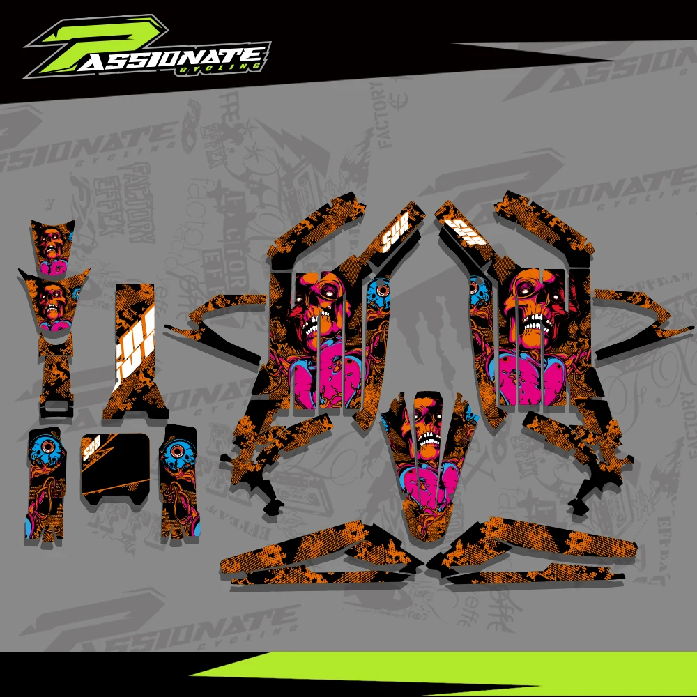 For Sur-Ron Surron Light Bee X 2023-2024 Motorcycle Fairing Graphic Background Decals Sticker Team Style Customize Electric Bike