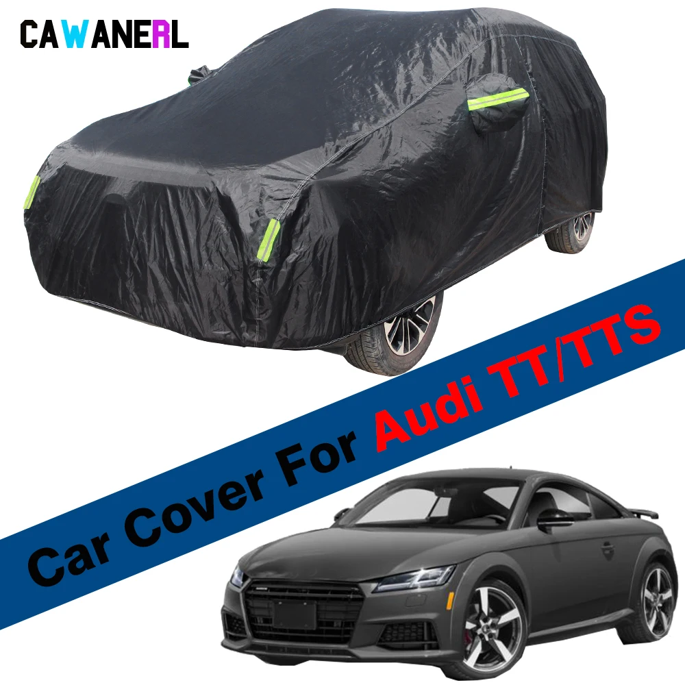 Full Car Cover For Audi TT TTS Waterproof Auto Sun Shade Anti-UV Rain Snow Dust Ice Protection Outdoor Auto Cover