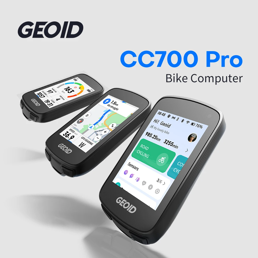 GEOID CC700Pro Bike Computer Wireless Color Touchsreen Bicycle Speedometer Map Navigation Cycling Speedometer Odometer