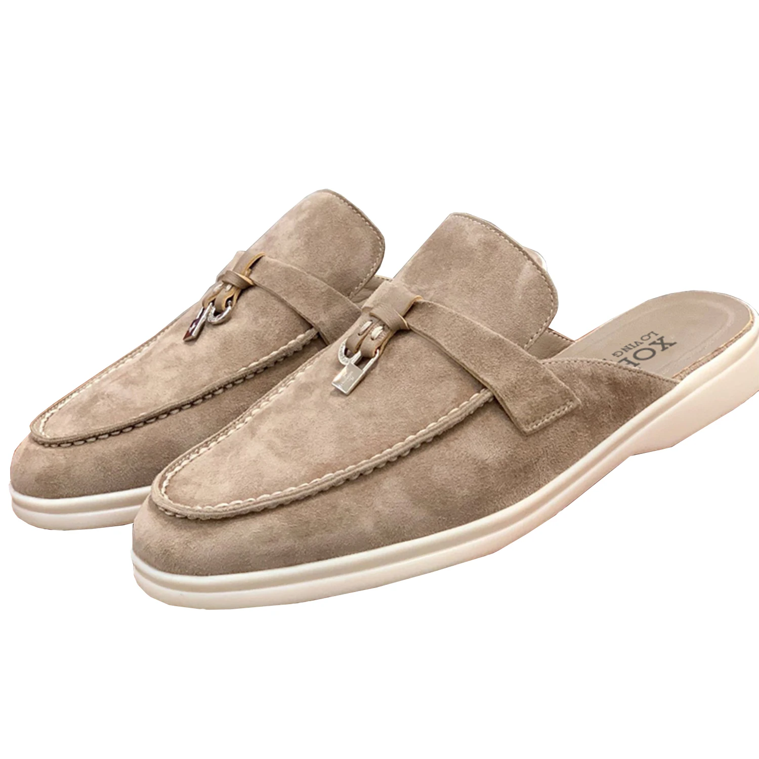 Genuine Leather Loafers Shoes for Women 2024 Designer Casual Slipper Comfortable Mocasines Flat Mules Walking Shoes High Quality