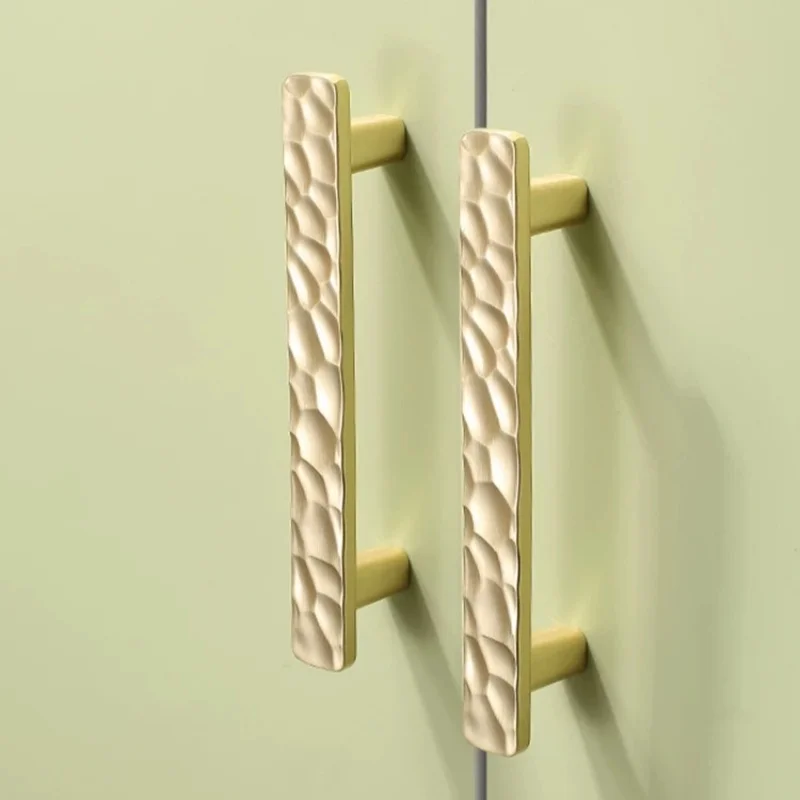 Golden Hammer Pattern Kitchen Cabinet Storage Handles Furniture Dresser Hardwares High-end Cupboard Drawer Pulls Closet Handles