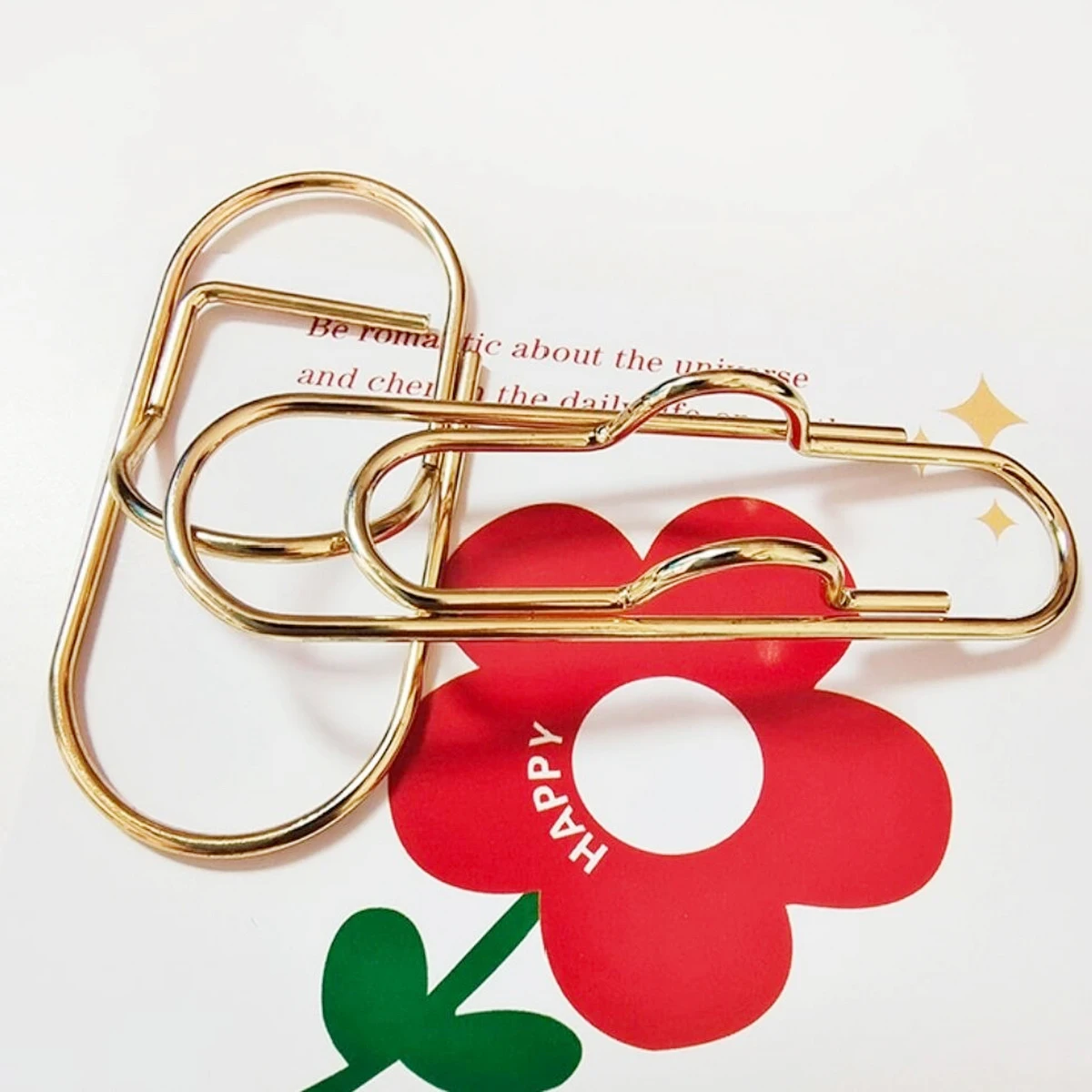 Golden Metal Pen Holder Hand Bookmark Portable Fixed Pen Clip Accessory for Office School Supplies