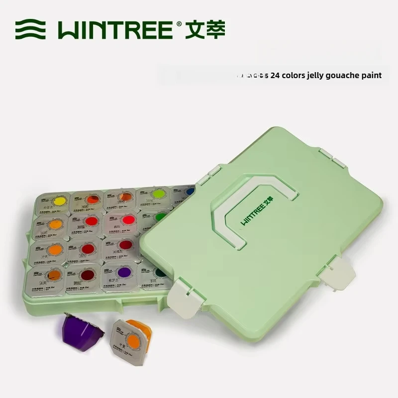 Gouache Pigment Set 24 Colors 35 Colors 40 Colors Single Grain Jelly Pigment For Art Students Beginners Children's Pigment