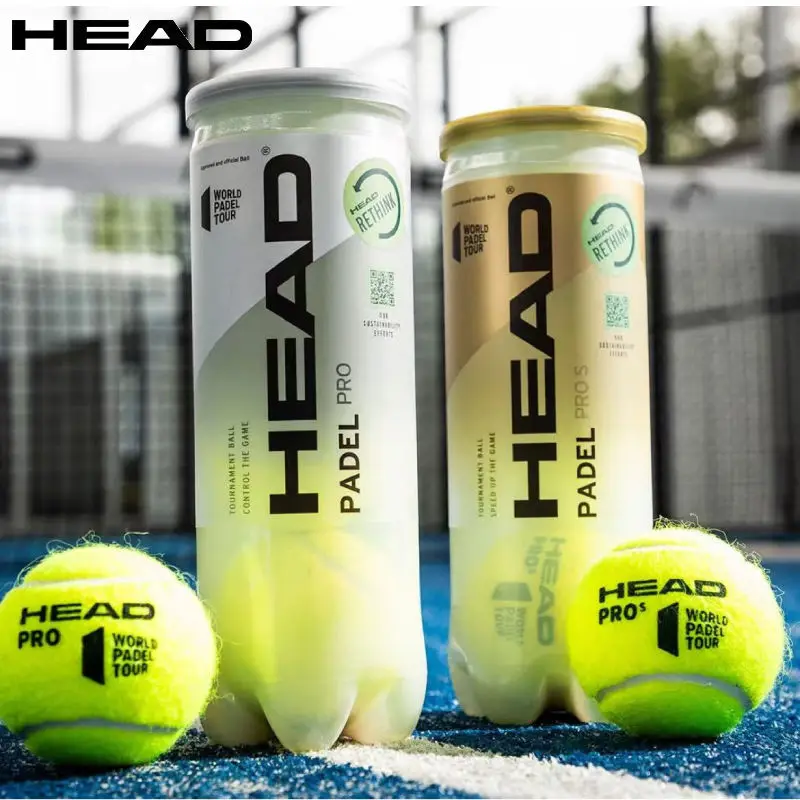 HEAD Paddle Tennis Balls 3B HEAD PADEL Competition Training Ball 1 Can = 3 Balls Speed control Type Special For Padel Tennis