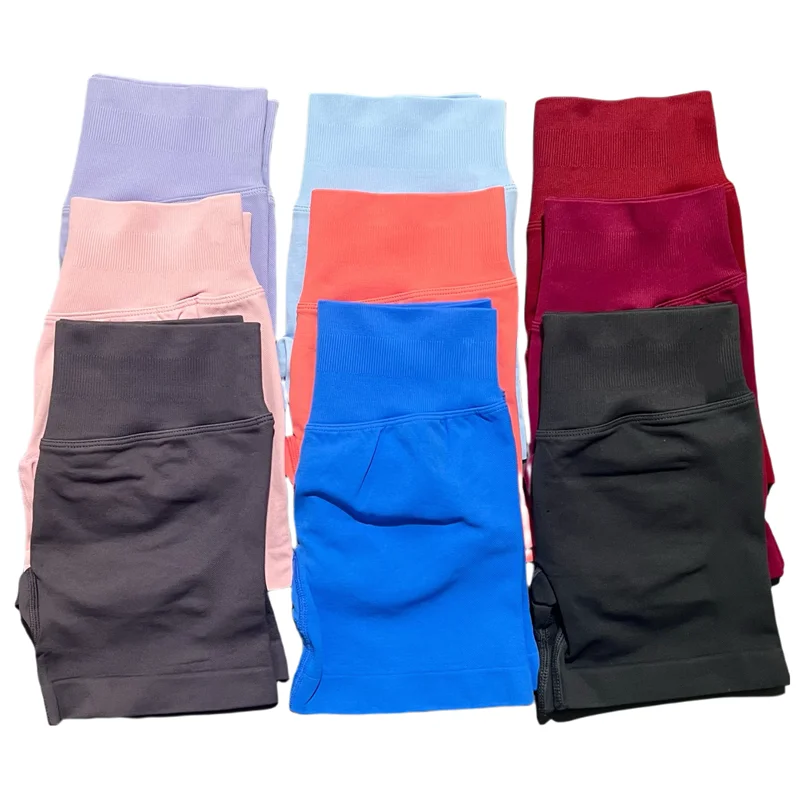 HISTELLO Impact Shorts Df Substitute High Waist Women Yoga Workout Short Seamless Leggings Stretch Fitness Running Gym Shorts