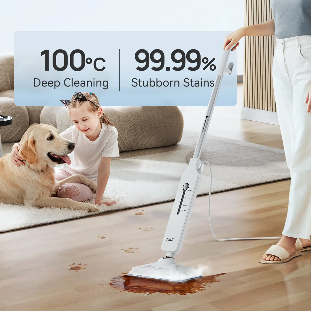 Handheld Electric Steam Mop Lightweight Multi-Purpose Cleaner for Hardwood Tile Laminate Floors
