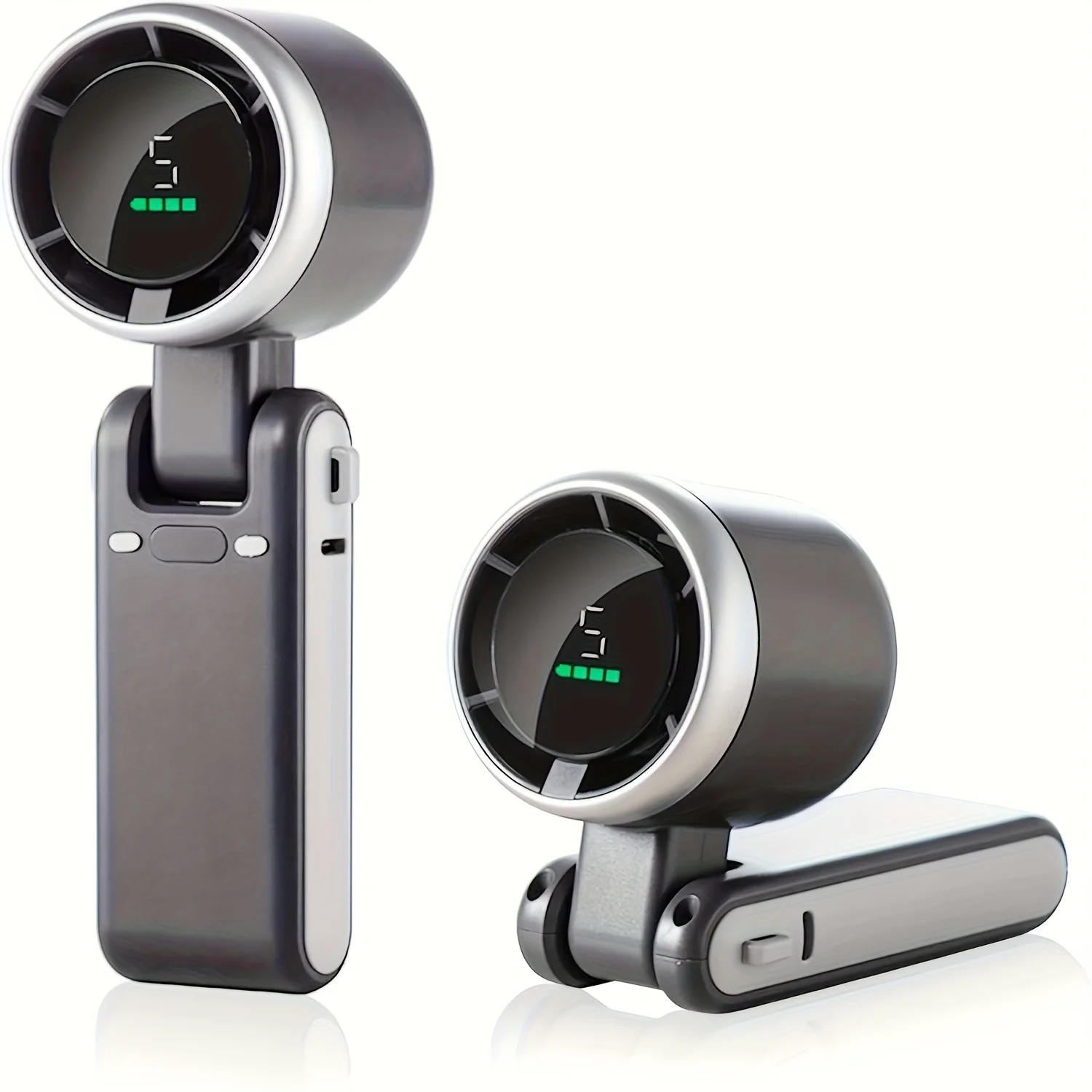 Handheld Fan Portable Foldable USB Rechargeable, Ultra Quiet 5-speed Adjustable, 3600mAh Battery (10 Hours Running Time)