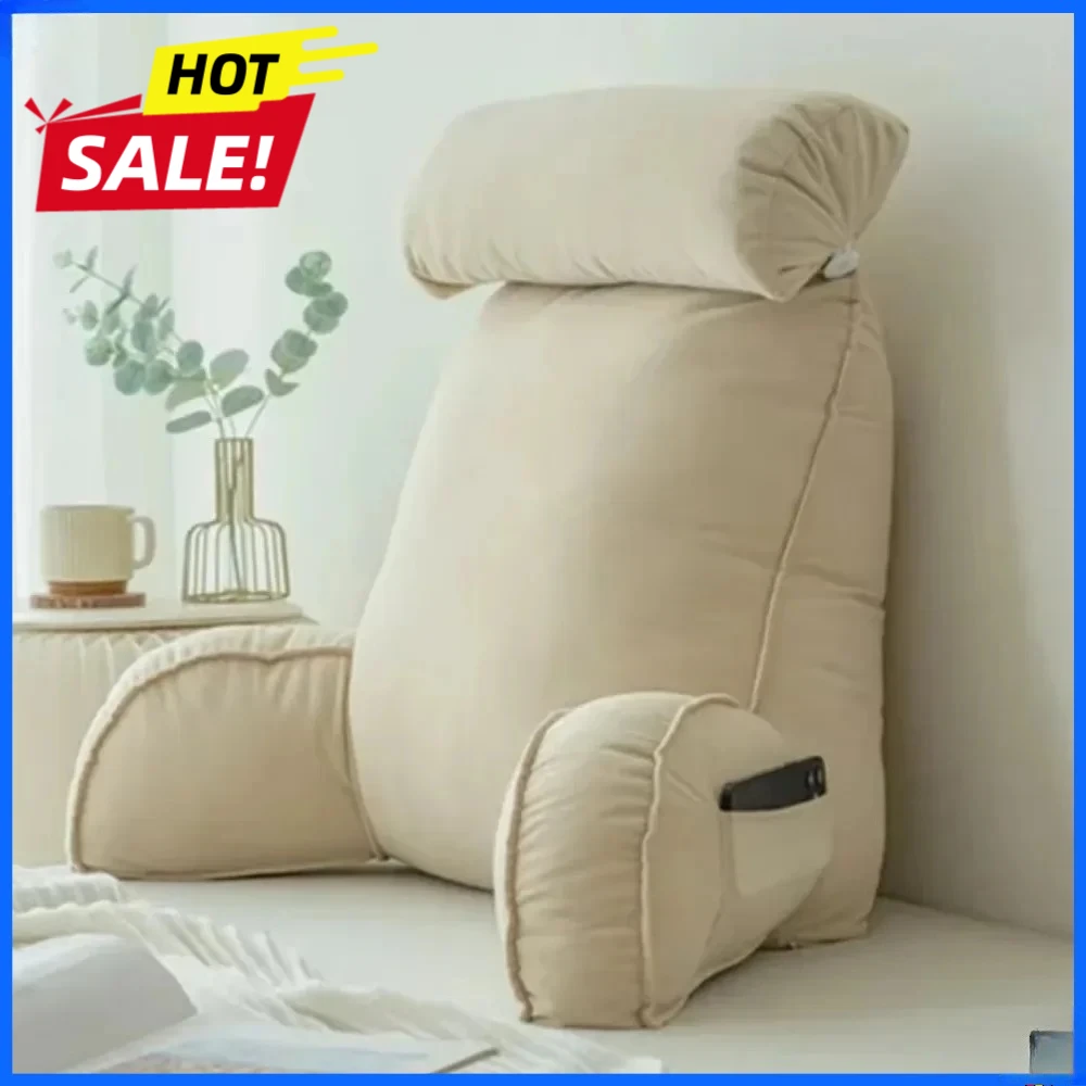 Headboard Sofa Cushions, Soft Back Support Pillows for Reading, Medium to High Softness Supportive Backrest Pillows