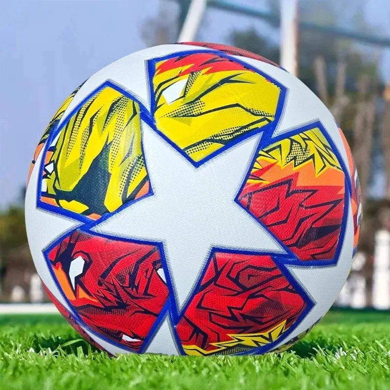 High Quality Soccer Balls,Official Size 5 PVC Material Goal Team Outdoor Match Game Football Training Ballon De Foot.