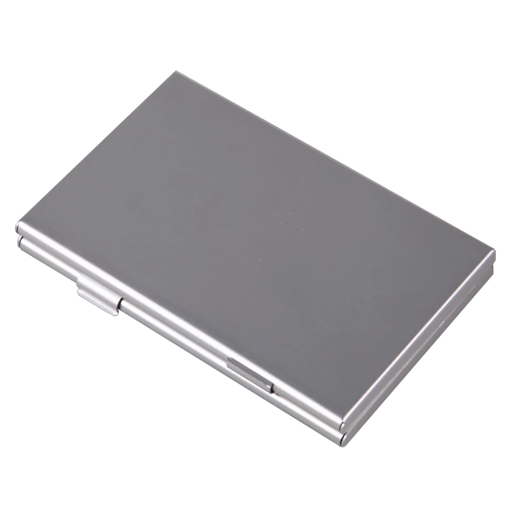 Holder Case Portable Memory Card Storage Box Organizer Aluminum Accessories for SD/SDHC/MMC Cards
