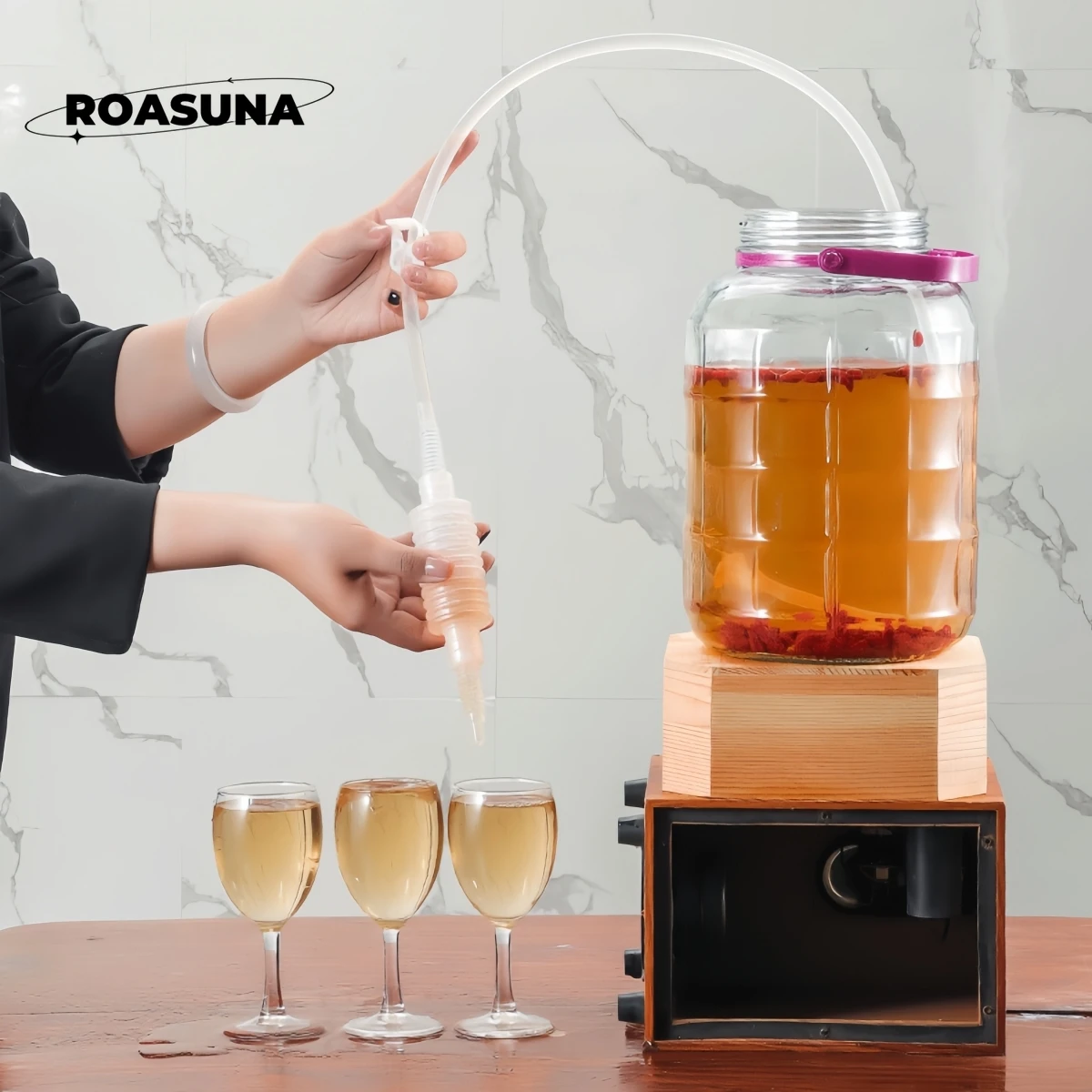 Home Brewing Kit: Food-Grade Siphon for Wine & Beer with Unstoppable Cooler Straw and Efficient Household Wine Filter brewing