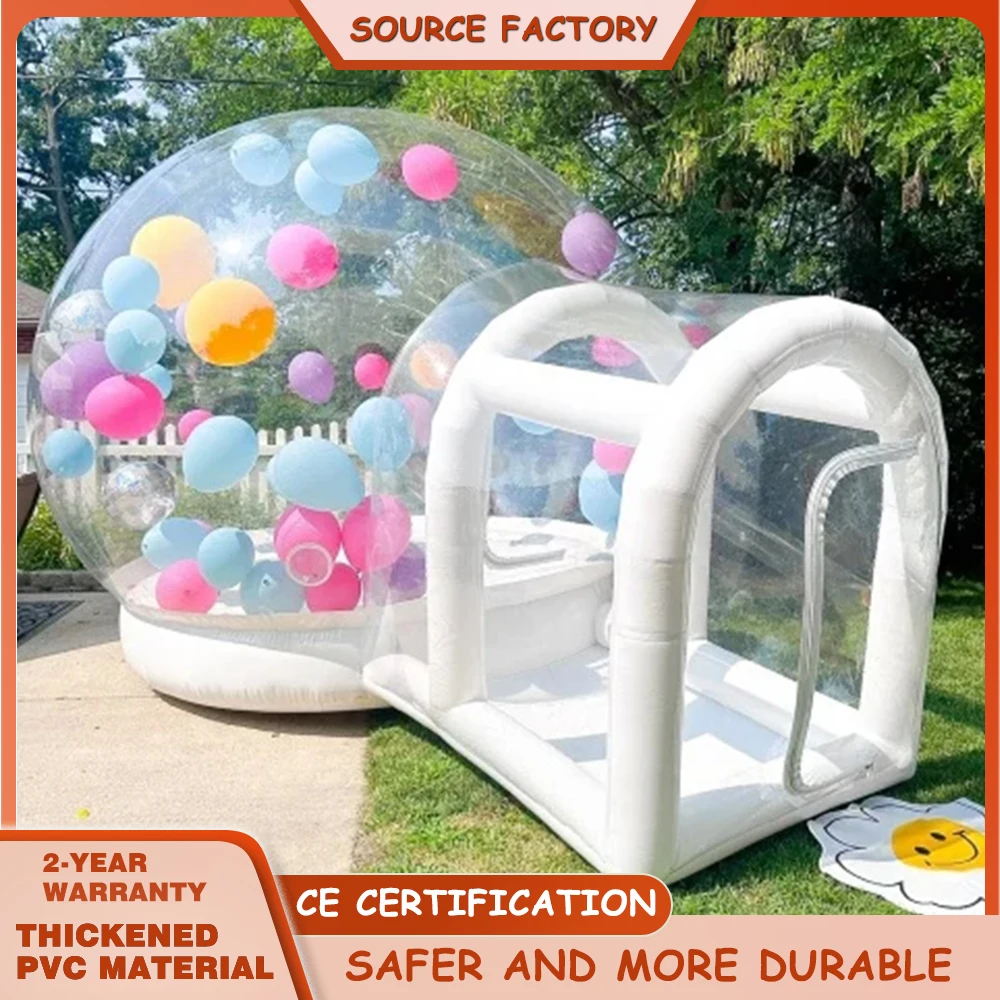 Inflatable Bubble House With Trampoline Nd Blower PVC Material Outdoor Inflatable Castle Bouncer For Kids Chlidren Toys Hot