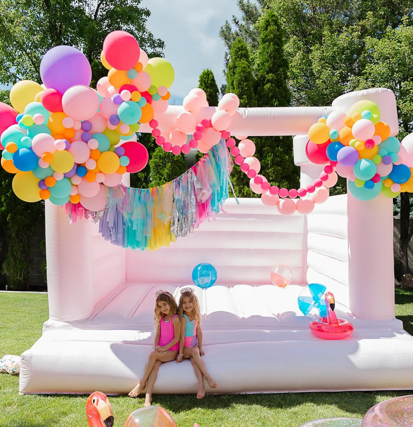 Inflatable Slide Trampoline with Blower for Kids Birthday Wedding Party High Quality Indoor and Outdoor Square Inflatable Castle