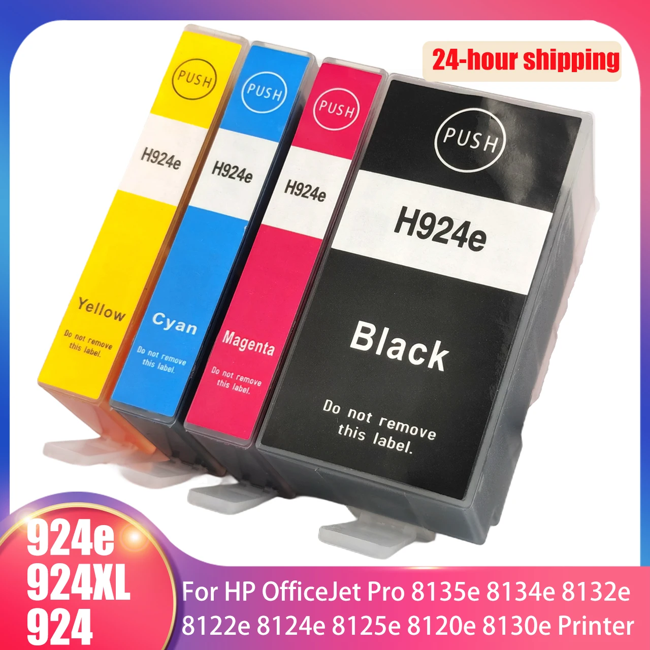 Ink Cartridge 924E 924XL 924 Compatible for HP OfficeJet Pro 8135e 8134e 8132e 8122e 8124e 8125e 8120e 8130e Printer C M Y BK