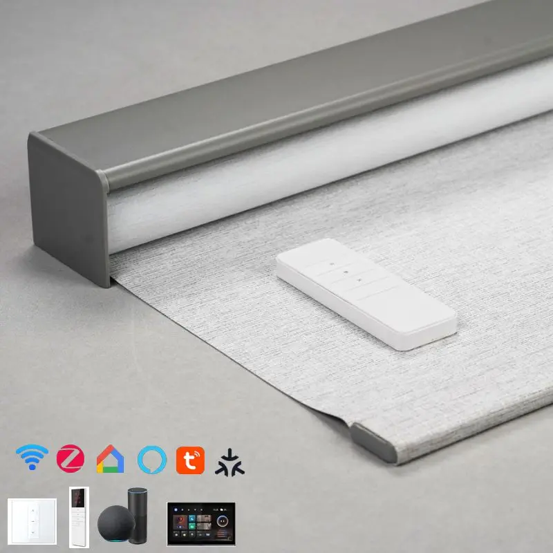 JC Adjustable Electric Smart Wifi Electric Automatic Filter Sunshade Roller Blinds