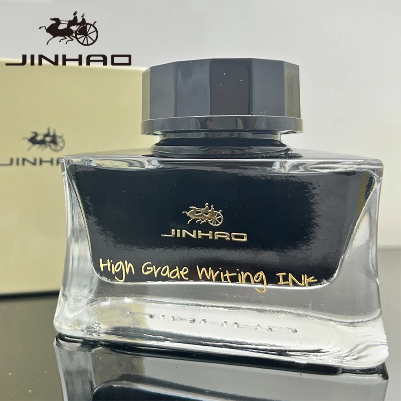 Jinhao Premium 50ml Fountain Pen Ink - Smooth Black/Blue/Blue Black Calligraphy Ink - Ideal for Writing and